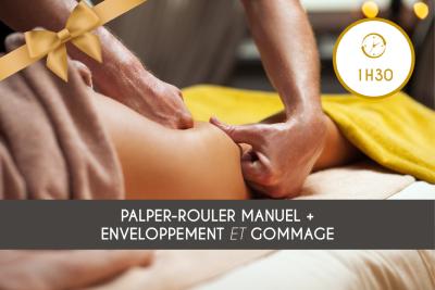 Palper-Rouler Manuel + Enveloppement + Gommage (1h30)