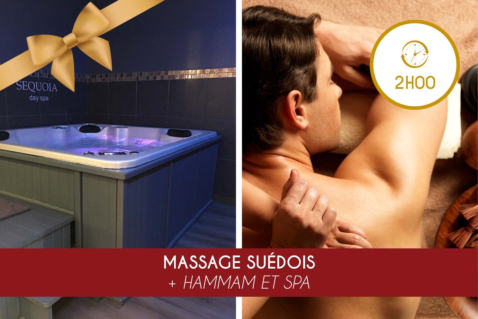 Massage Suédois (1h00) + Hammam ET Spa